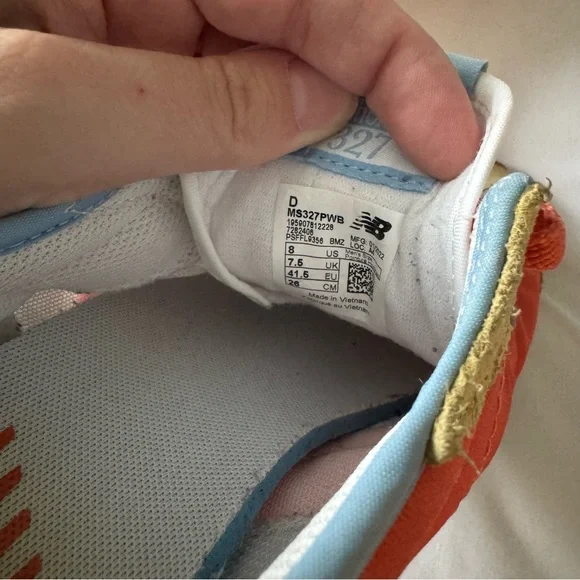 New Balance 327 'Wheat Field Red Clay' Sneaker - Picture 7 of 7